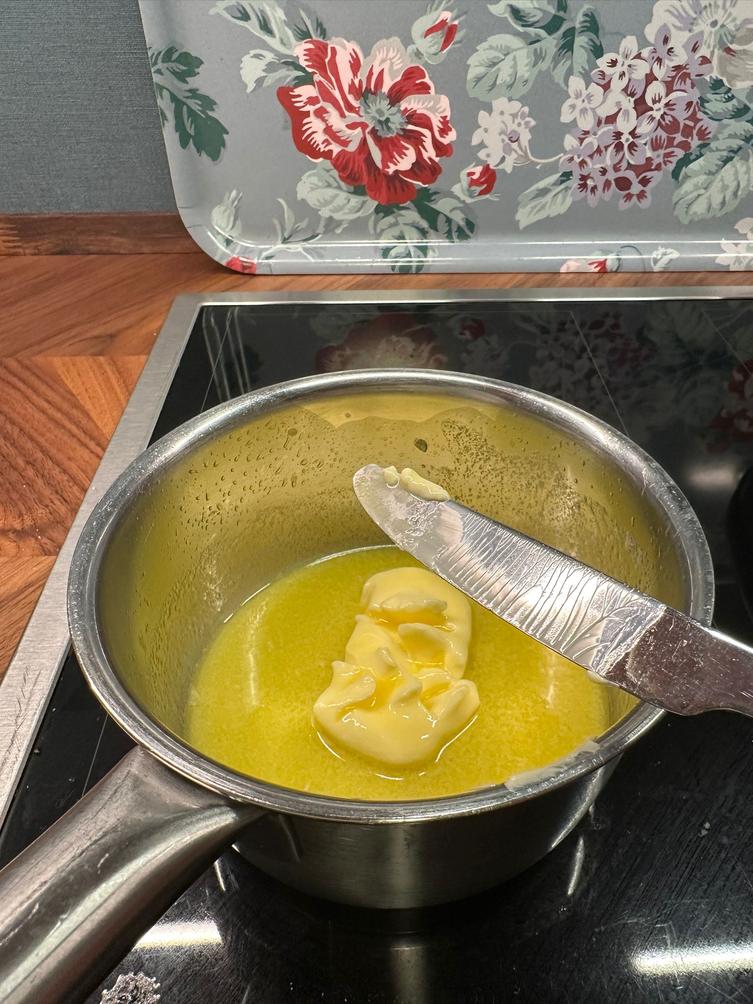Butter schmilzt langsam
