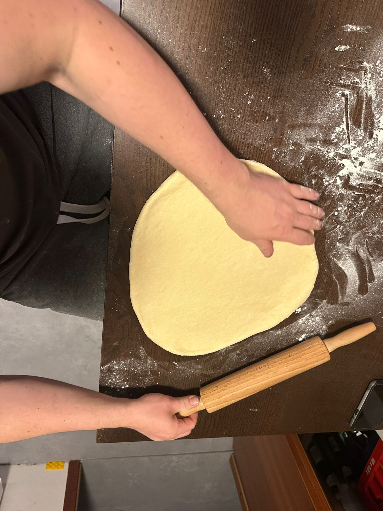 Teig ausrollen