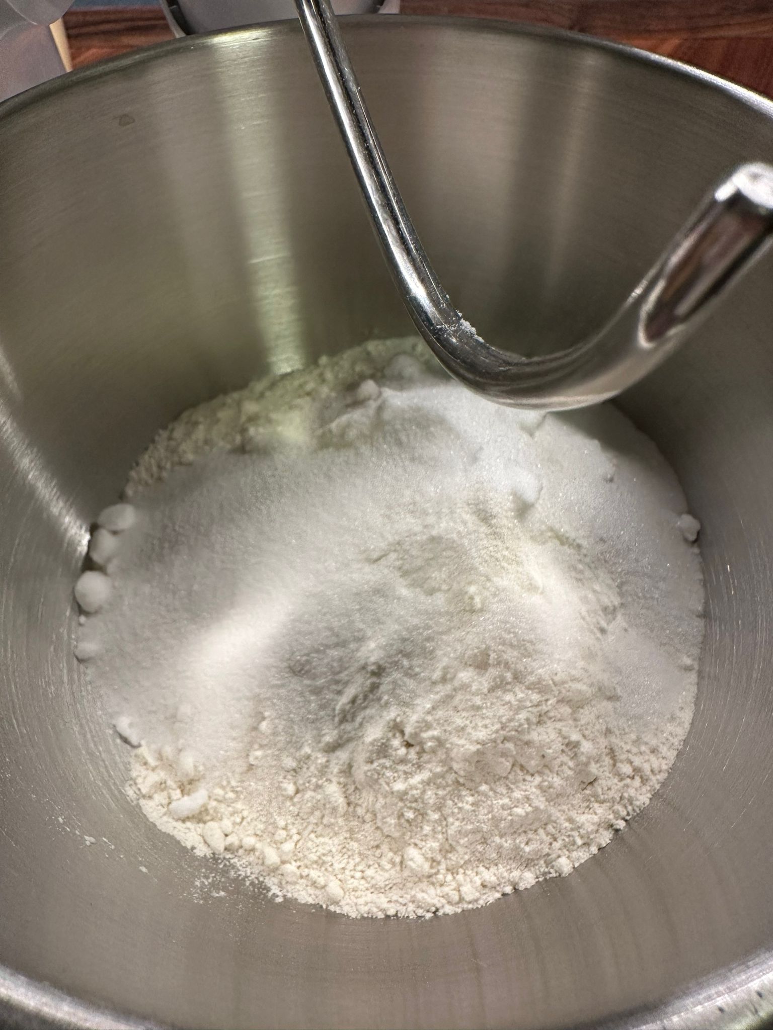 Trockene Zutaten abgewogen